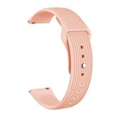 20 mm universele verticale graan omgekeerde gesp vervangende riem horlogeband (roze)