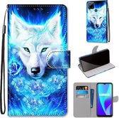Voor OPPO Realme C15 / C12 / C25 / 7i (wereldwijd) / Narzo 20 / 30A Gekleurde tekening Cross Texture Horizontale flip PU lederen tas met houder & kaartsleuven & portemonnee & lanyard (Dick Ro