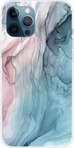 Marmeren patroon schokbestendige TPU beschermhoes voor iPhone 11 Pro (abstract grijs)