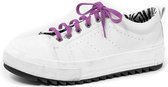 Sneakerveters | Platte violet veters | lengte: 100cm | 8 mm breed