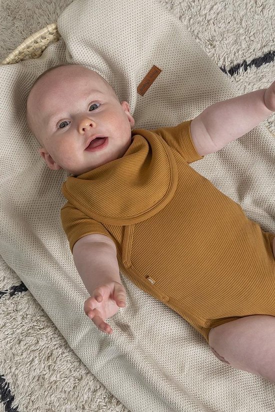 Baby's Only Bandana slab - Slabber Pure - Mokka - 100% ecologisch katoen - 0-8 maanden - Verstelbaar in twee maten van Baby's Only — afbeelding 2