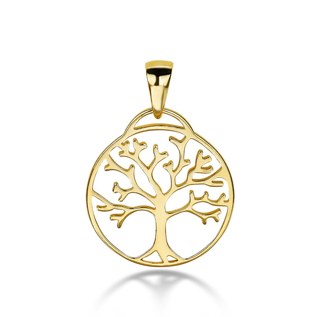Twice As Nice Hanger in 18kt verguld zilver, levensboom