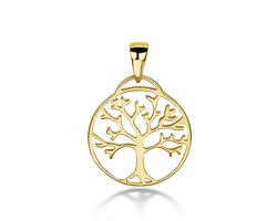 Twice As Nice Hanger in 18kt verguld zilver, levensboom