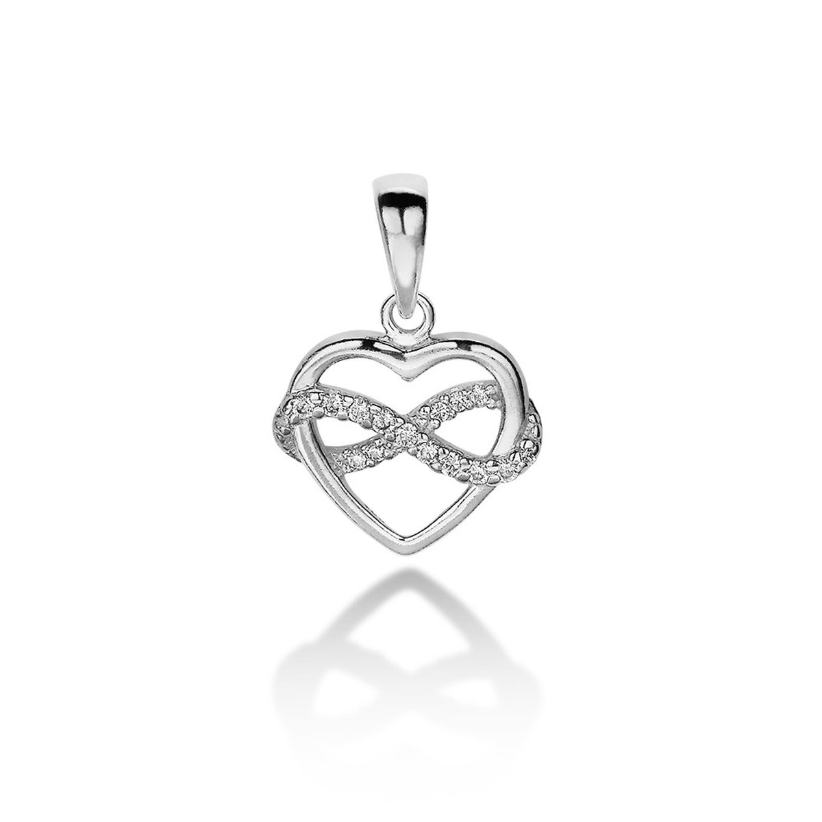 Twice As Nice Hanger in zilver, hart en infinity