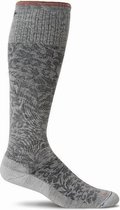 Sockwell Compressiekousen Damask Dames Grijs-Maat S/M: 35 - 38