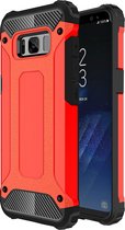 Samsung Galaxy S8 Plus Hoesje - Mobigear - Outdoor Serie - Hard Kunststof Backcover - Rood - Hoesje Geschikt Voor Samsung Galaxy S8 Plus