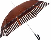 Doppler paraplu carbonsteel lang automatisch bruin Letizia