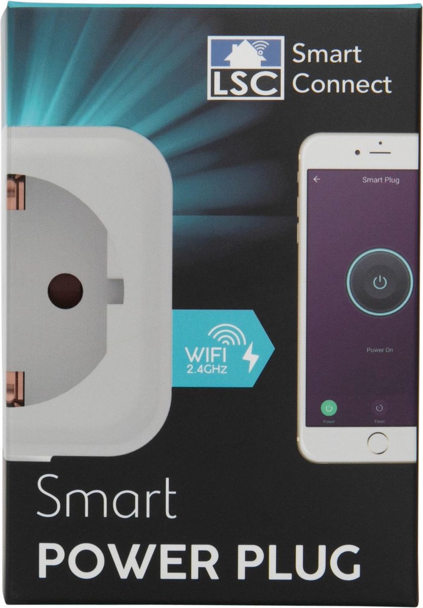 Smart (Connect) Power Plug (WiFi) - Slimme Stekker - Incl. tijdschakelaar - Ondersteunde spraakbediening door o.a. Alexa en Google Assistent