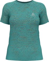 Odlo Blackcomb Ceramicool T-Shirt S/S Crew Neck Women, jaded/space dye Maat S