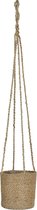 Hangmand jute - Bloemenmand met ophangsysteem - 16 x 16 cm
