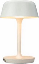 Dyberg Larsen Tafellamp Valencia 20 X 20 X 30 Cm 5w Staal Wit