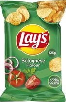 Lay's Chips met bolognese smaak - Doos 15 zakken van 225gram