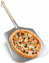 Pizza Peel Paddle | Pizza Paddle for Pizza Oven | (30.5cm x 33cm x 85cmf) Wooden Pizza Peel