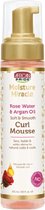 African Pride Moisture Miracle Water de rose et huile d'argan Mousse à boucles douce et lisse 251 ml