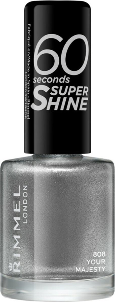 Goedkoopste 3x Rimmel London 60 Seconds SuperShine Nagellak 808 Your Majesty