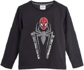 Marvel - kleuter/kinder - Spiderman - longsleeve - grijs - maat 122/128