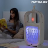 InnovaGoods 2-in-1 oplaadbare anti-muggenlamp - Muggenlamp - Muggen - Muggenlamp voor binnen - muggenlamp buiten  - Muggenvanger - Insectenlamp - Insectenvanger - Mosquito Killer -