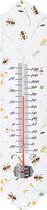 Esschert Design Thermometer met bijenprint 6,6x30cm