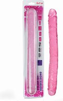 TipsToys Realistische Dubbele Dildo duo XXL 38 cm lang  Roze