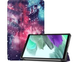 Hoesje Geschikt voor Samsung Galaxy Tab A7 Lite - Dun & Stevig - Trifold Bookcase - Hard Cover - Hardcover Book Case - Tablet Hoes - Galaxy
