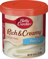 Betty Crocker Rich And Creamy  VANILLA  16 OZ / 454 GR
