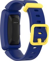 YONO Siliconen Bandje - Geschikt voor Fitbit Ace 2 Kids - Blauw