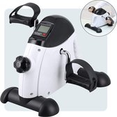 Ayoo Stoelfiets met LCD display inclusief Anti-Slipmat - Minibike - Wit - Inklapbaar - Bureaufiets - Hometrainer - Stoel fiets – Beentrainer – Fietstrainer – Bewegingstrainer – Slipmat - Peda