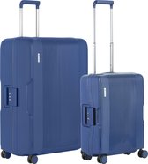 CarryOn Protector Luxe 2-delige Kofferset - TSA Trolleyset Handbagage en Groot - Kliksloten - Ultralicht - Blauw