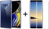 Samsung Galaxy Note 9 hoesje siliconen case transparant - 1x Samsung Galaxy Note 9 Screenprotector UV