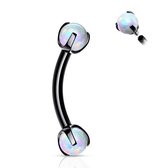 Piercing claw opal zwart