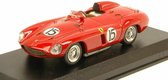 The 1:43 Diecast Modelcar of the Ferrari 750 Monza #15 Winner of the Tourist Trophy in 1954. The drivers were Hawthorn and Trintignant. The manufacturer of the scalemodel is Art-Model. This model is only available online