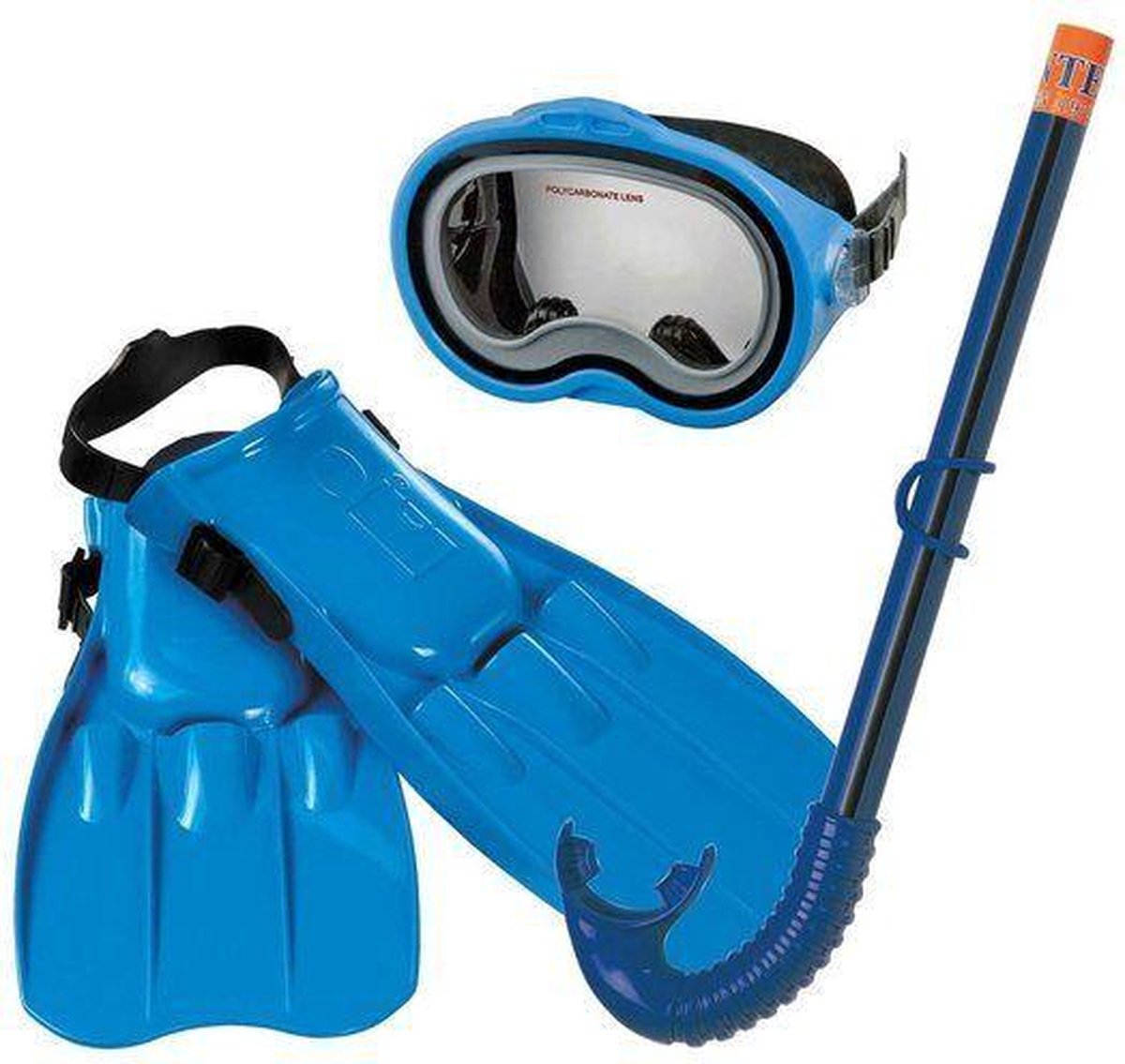 Intex Duikbril/Snorkel/Flipper Set 8+ jaar Blauw