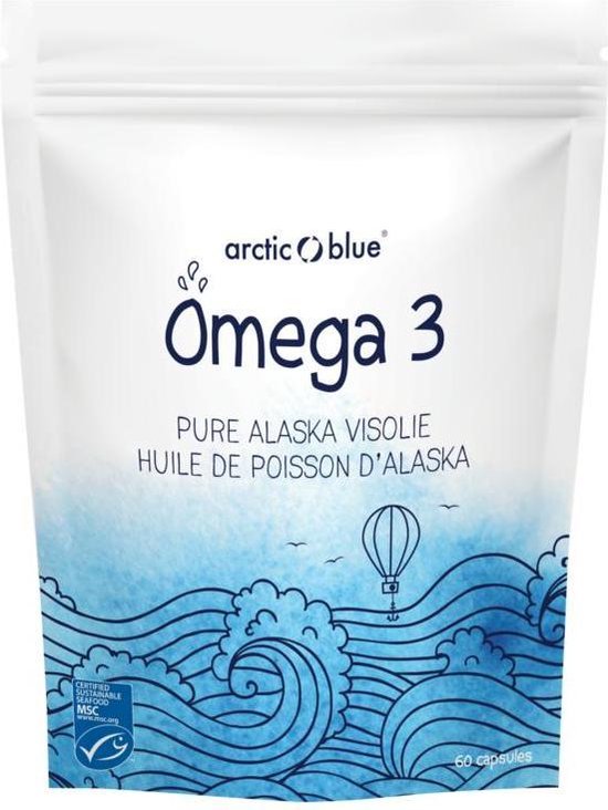 Arctic Blue Omega 3 Pure Alaska MSC Visolie Capsules 60 Capsules