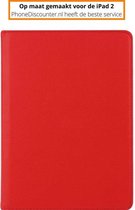 Fooniq Boek hoes Rood - Geschikt Voor Apple iPad 2