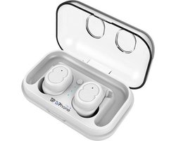 DrPhone WSH1 – Draadloze Stereo Oordoppen – V5.0 – Waterdicht – Touch Control – Wit