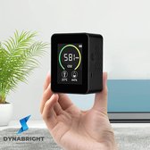 DynaBright - Co2 Meter - Thermometer - Luchtkwaliteitsmeter - Draadloos - Koolstofdioxide Meter - Oplaadbaar - Co2 Meter Binnen - Co2 Melder - Co2 Meter Horeca