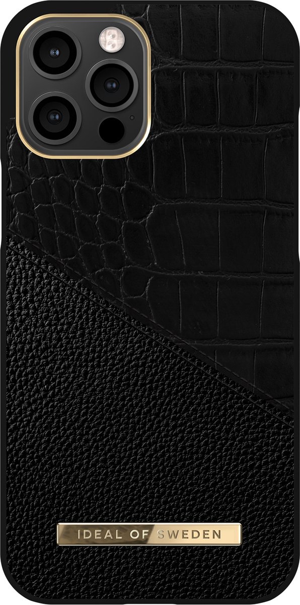 iDeal of Sweden - iPhone 12 Pro Max Hoesje - Fashion Back Case Nightfall Croco