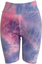 Fashion Dames Korte Broek / Comfort broek / Zomer broek | Sport Broek | Lichtblauw-Roze - S