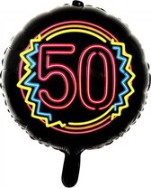 Wefiesta Folieballon 50 Neon 45 Cm Zwart