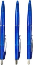 Balpennen set - Blauw - Kunststof - Set van 3