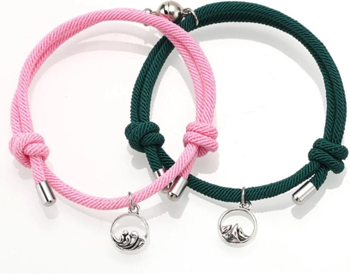 Bracelets d'amitié magnétiques en corde BFF • Joli Bracelet