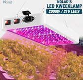 Nolad® | Professionele LED Kweeklamp | Groeilamp | Kweeklamp | Kweektent | Full Spectrum Bloei | Kweeklamp Groei en Bloei | Wit | Energiebesparend | Plug and Play | Waterdicht | 30