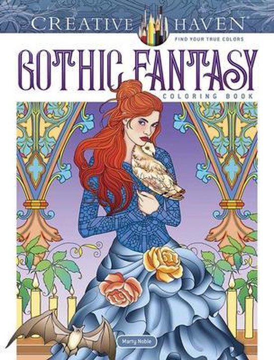 Creative Haven- Creative Haven Gothic Fantasy Coloring Book - cover