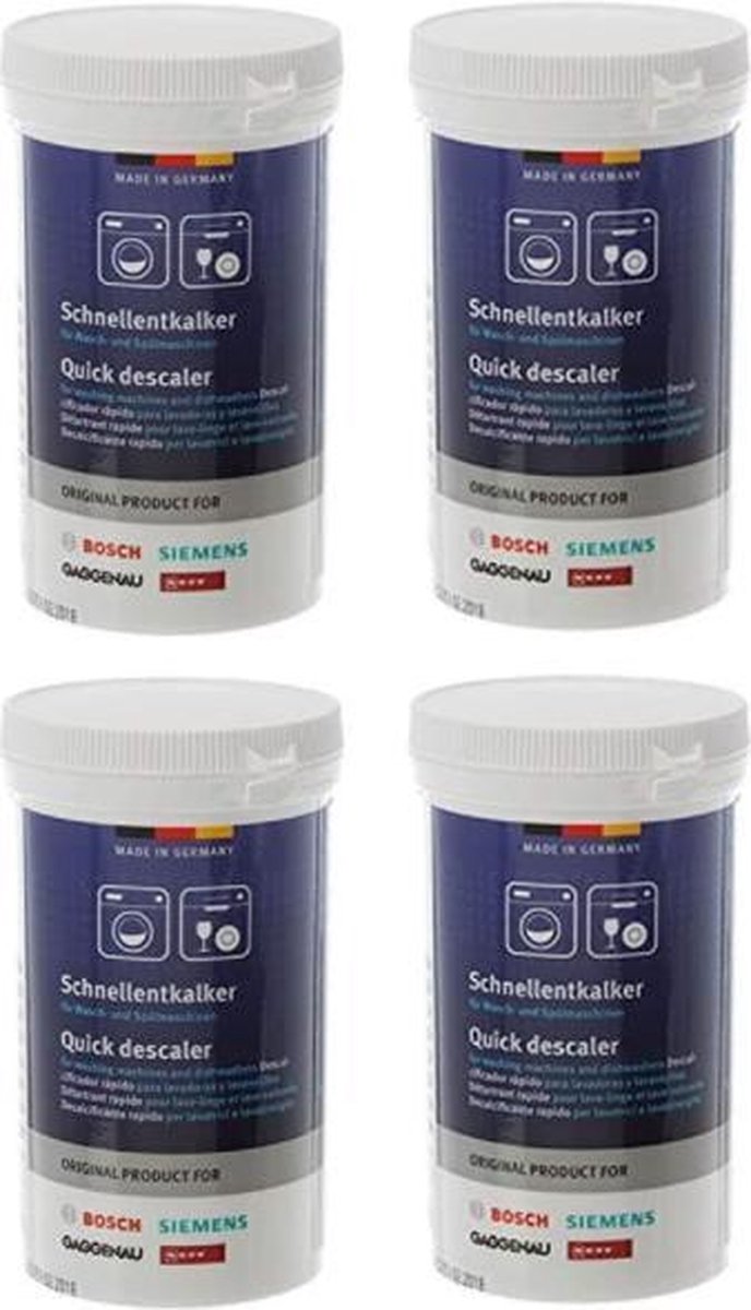 4st - Bosch Siemens reiniger wasmachine - 4 stuks a 200gr - wasmachinereiniger machinereiniger reinigingsmiddel