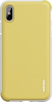 wlons PC + TPU schokbestendige beschermhoes voor iPhone X / XS (geel)