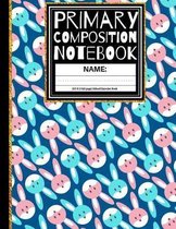 Primary Composition Notebook: Blue & Pink Kindergarten Composition School Exercise Book with Drawing Space 1st, & 2nd, K1 and K2
