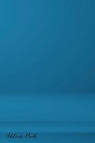 Address Book: For Contacts, Addresses, Phone, Email, Note, Emergency Contacts, Alphabetical Index With Blue Gradient Abstract Backgr