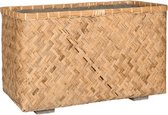 Bohemian Rafi M Bamboo rechthoekige beige plantenbak 80x40x31 cm