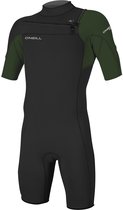 O'Neill Hammer 2mm Chest S/S Spring  Wetsuit - Maat S  - Mannen - zwart/donker groen