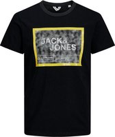 Jack & Jones T-shirt Jcofikes Tee Ss Crew Neck 12188075 Black/slim Mannen Maat - XL